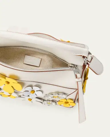 Loewe x Paula's Ibiza Puzzle Daisy Top-Handle Bag in Leather | Thumbnail 4