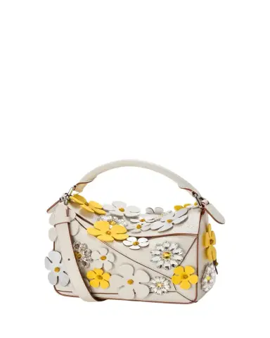 Loewe x Paula's Ibiza Puzzle Daisy Top-Handle Bag in Leather | Thumbnail 1
