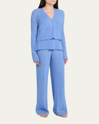 Guest in Residence Breezy Ribbed Cashmere Cardigan | Thumbnail 2
