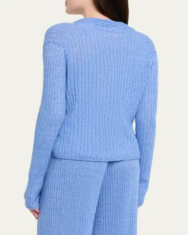Guest in Residence Breezy Ribbed Cashmere Cardigan | Thumbnail 3