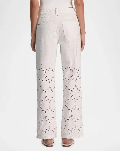 Alice + Olivia Chic Laser-Cut Jeans | Thumbnail 2 Alice + Olivia Chic Laser-Cut Jeans | Thumbnail 2