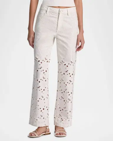 Alice + Olivia Chic Laser-Cut Jeans | Thumbnail 3 Alice + Olivia Chic Laser-Cut Jeans | Thumbnail 3