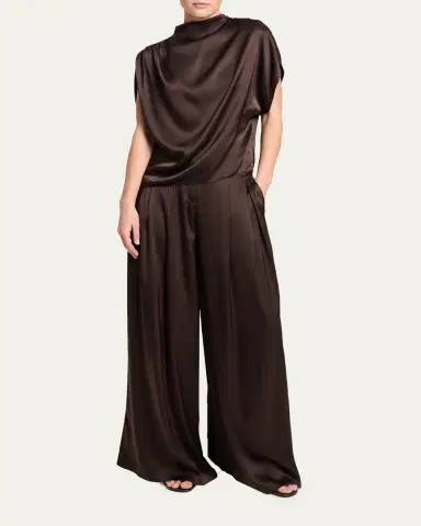 TWP Wish You Would Draped Silk Blouse | Thumbnail 2 TWP Wish You Would Draped Silk Blouse | Thumbnail 2