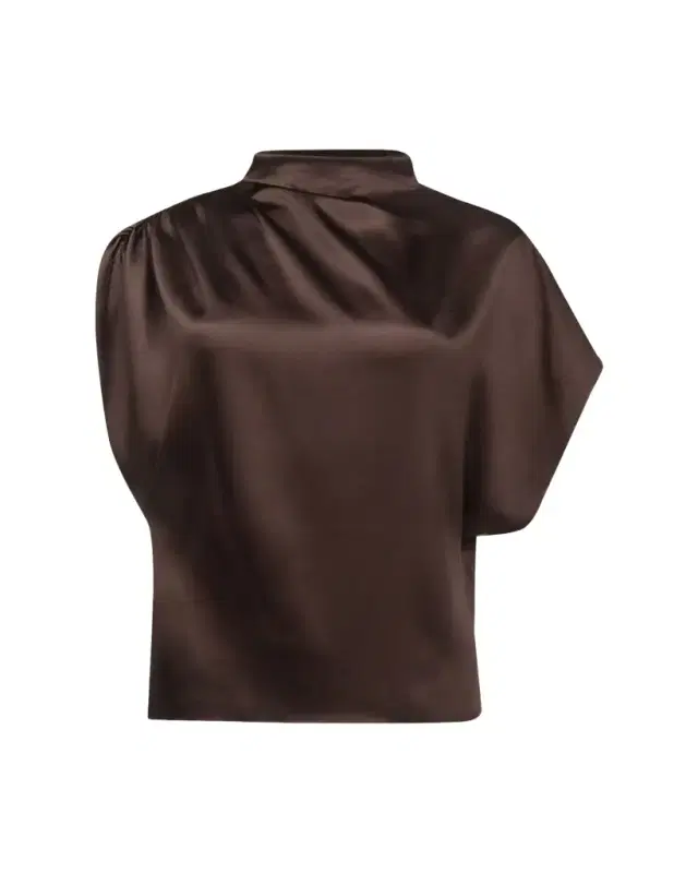 TWP Wish You Would Draped Silk Blouse