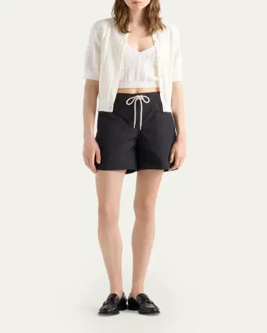Prada Cotton Short-Sleeve Cardigan | Thumbnail 2 Prada Cotton Short-Sleeve Cardigan | Thumbnail 2