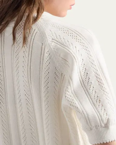 Prada Cotton Short-Sleeve Cardigan | Thumbnail 5 Prada Cotton Short-Sleeve Cardigan | Thumbnail 5