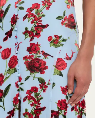 Alice + Olivia Tara Short-Sleeve Ruffle Maxi Dress | Thumbnail 5 Alice + Olivia Tara Short-Sleeve Ruffle Maxi Dress | Thumbnail 5