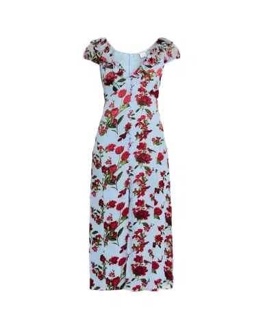 Alice + Olivia Tara Short-Sleeve Ruffle Maxi Dress | Thumbnail 1 Alice + Olivia Tara Short-Sleeve Ruffle Maxi Dress | Thumbnail 1