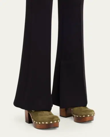 Gucci Marmont GG Suede Platform Clogs | Thumbnail 2