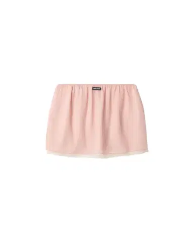 Miu Miu Layered Crinkle Silk Chiffon Mini Skirt | Thumbnail 1