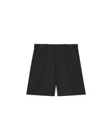 Helmut Lang Men's HL001 Wool Waistband-Tab Shorts | Thumbnail 1