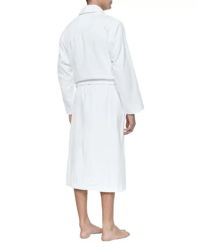 Terry Cloth Robe, White