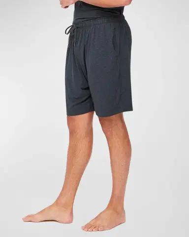 Derek Rose Men 's Solid Drawstring Shorts | Thumbnail 2