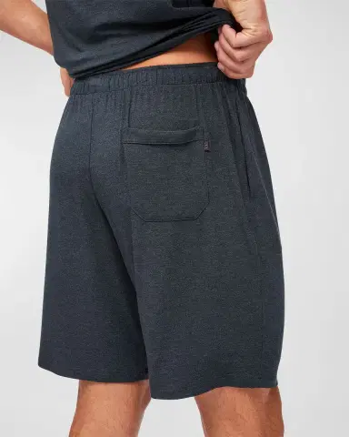 Derek Rose Men 's Solid Drawstring Shorts | Thumbnail 3
