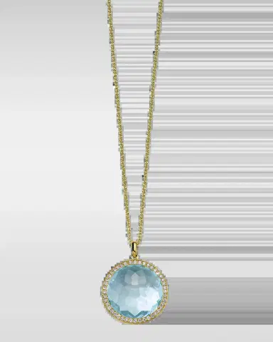 Ippolita Medium Pendant Necklace in 18K Gold with Diamonds | Thumbnail 2