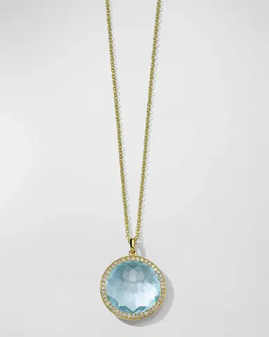 Ippolita Medium Pendant Necklace in 18K Gold with Diamonds | Thumbnail 3
