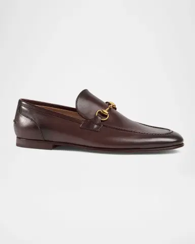 Gucci Men's Jordaan Leather Loafers | Thumbnail 2