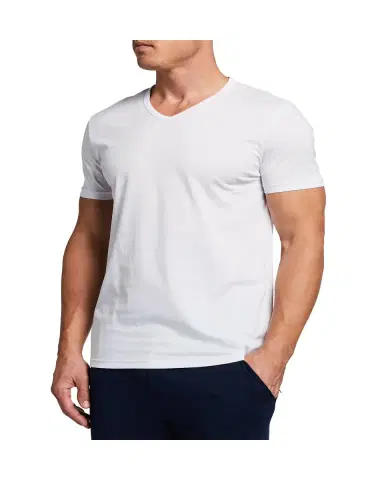 Emporio Armani Men's V-Neck Three-Pack T-Shirts | Thumbnail 3