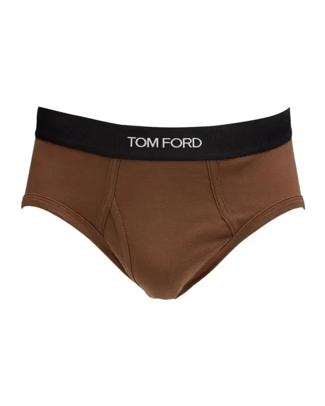 Men 's Jacquard Logo Cotton Briefs
