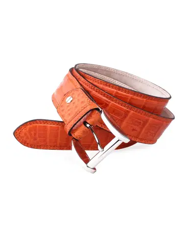Zambezi Grace Men's Crocodile Leather Dress Belt | Thumbnail 3