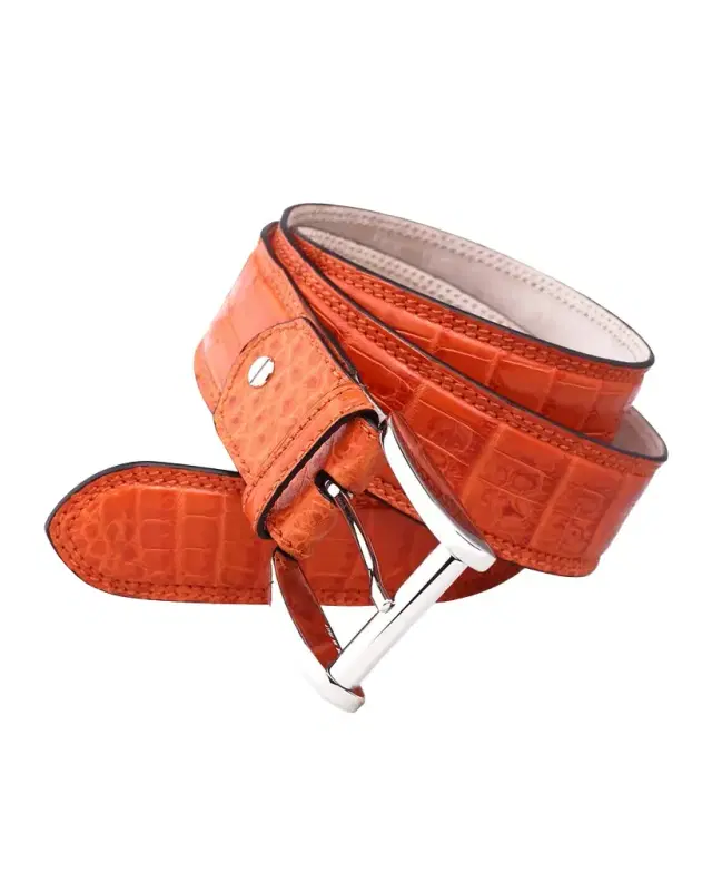 Zambezi Grace Men's Crocodile Leather Dress Belt