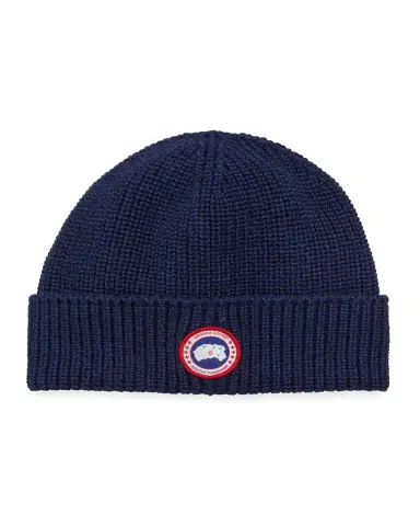 Canada Goose Men's Arctic Rib-Knit Wool Beanie Hat | Thumbnail 2