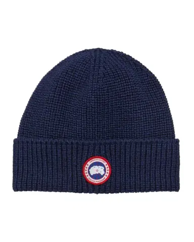 Canada Goose Men's Arctic Rib-Knit Wool Beanie Hat | Thumbnail 1