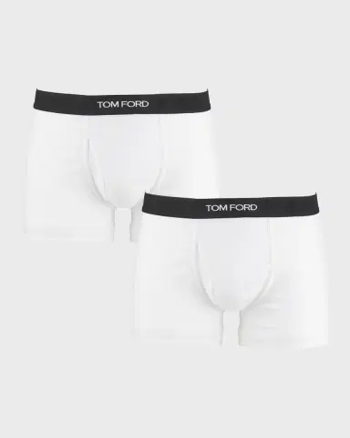 Tom Ford Men's 2-Pack Solid Jersey Boxer Briefs | Thumbnail 2