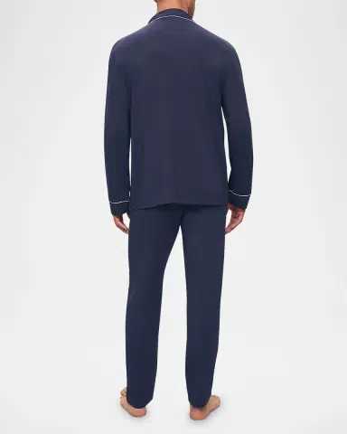 Eberjey Men's William Long-Sleeve Pajama Set | Thumbnail 2 Eberjey Men's William Long-Sleeve Pajama Set | Thumbnail 2