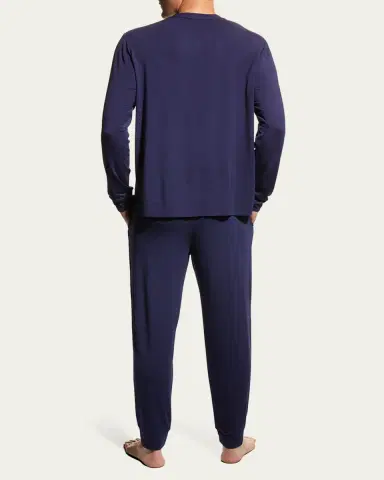 Eberjey Men's Henry Long-Sleeve Pajama Set | Thumbnail 3