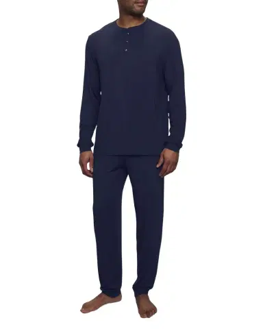 Eberjey Men's Henry Long-Sleeve Pajama Set | Thumbnail 1