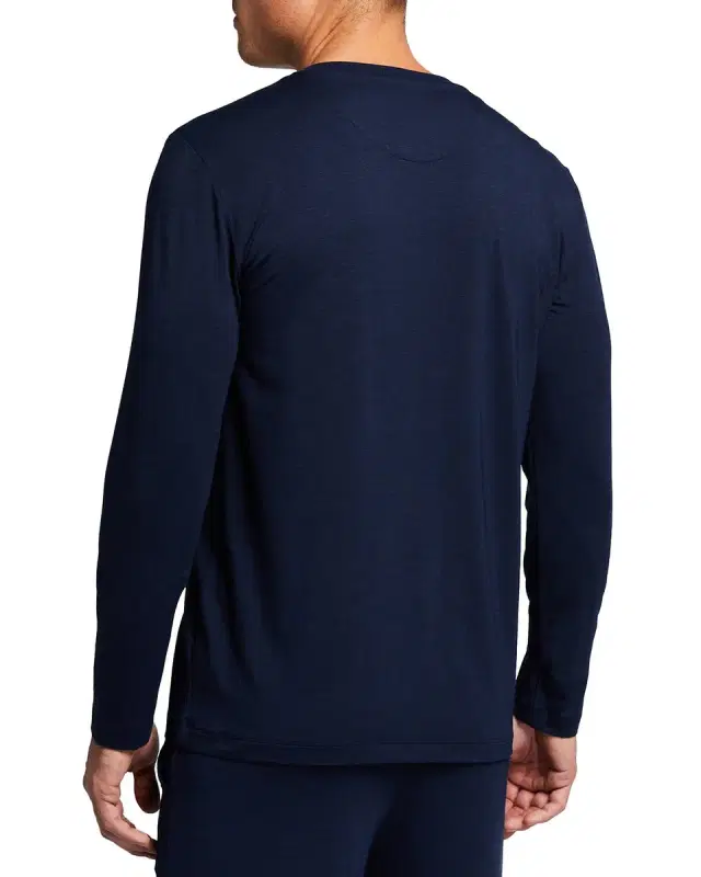 Men 's Casuals V-Neck Long-Sleeve T-Shirt