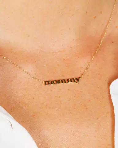 Jennifer Meyer 18k Mommy Pendant Necklace | Thumbnail 3