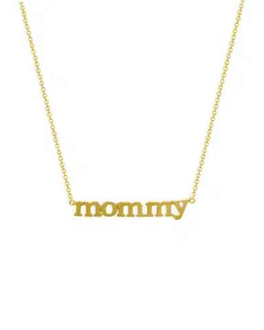 Jennifer Meyer 18k Mommy Pendant Necklace | Thumbnail 4