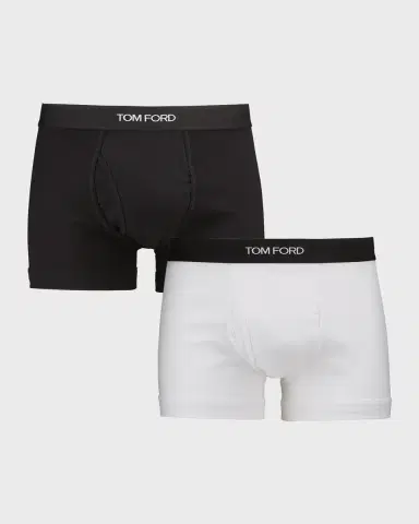 TOM FORD Men 's 2-Pack Solid Jersey Boxer Briefs | Thumbnail 2