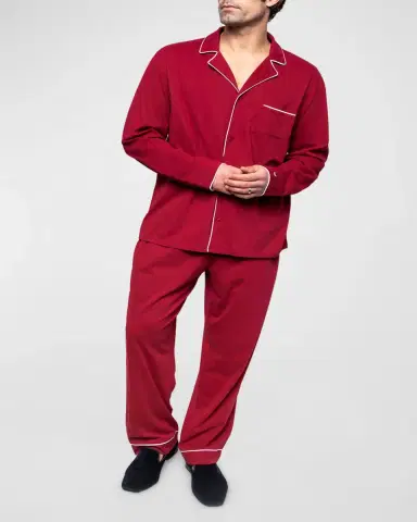 Petite Plume Men's Luxe Pima Pajama Set | Thumbnail 3