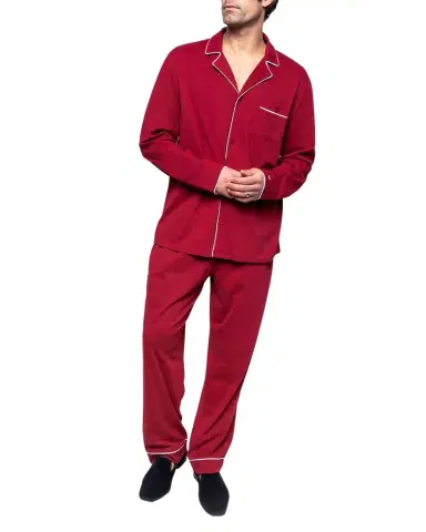 Petite Plume Men's Luxe Pima Pajama Set | Thumbnail 1