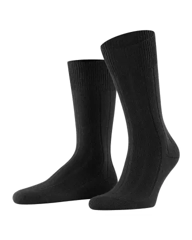 FALKE Men's Llasa Solid Ribbed Socks | Thumbnail 1