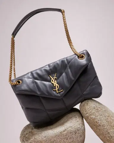 Saint Laurent Lou Puffer Small YSL Shoulder Bag in Quilted Leather | Thumbnail 3 Saint Laurent Lou Puffer Small YSL Shoulder Bag in Quilted Leather | Thumbnail 3