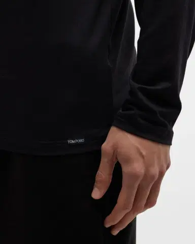 Tom Ford Men's Modal-Stretch Crewneck T-Shirt | Thumbnail 4