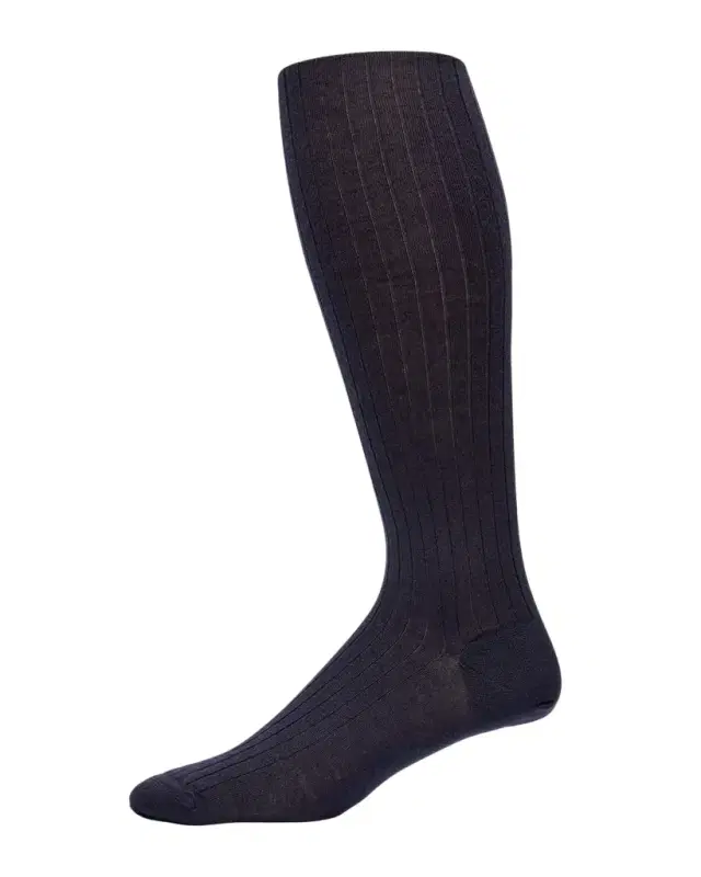 Men 's Cashmere Silk Over-Calf Socks