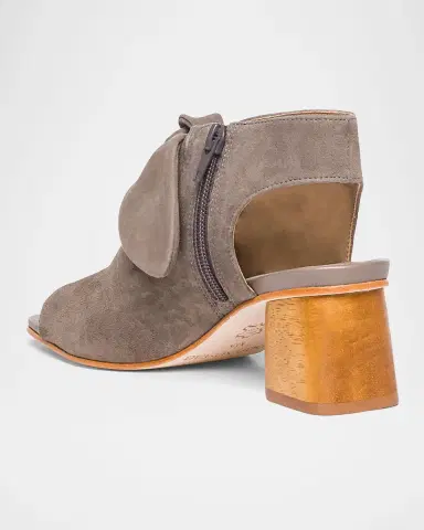 Bernardo Lizzie Suede Knot Zip Sandals | Thumbnail 2