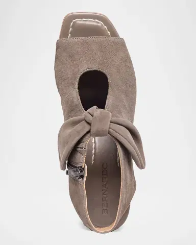 Bernardo Lizzie Suede Knot Zip Sandals | Thumbnail 3