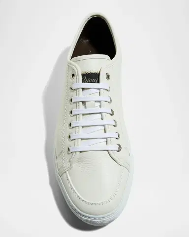 Brioni Men's Leather Low-Top Sneakers | Thumbnail 2