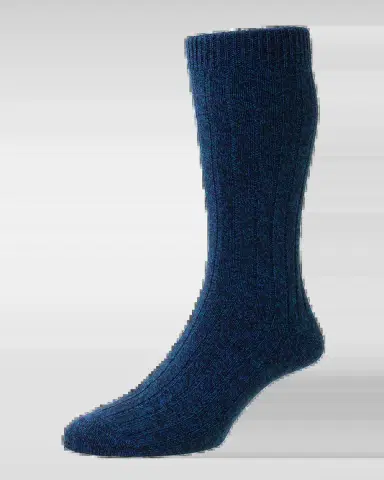 Pantherella Men's Rib-Knit Crew Socks | Thumbnail 2