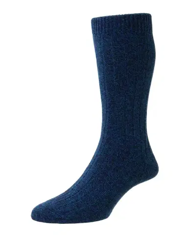 Pantherella Men's Rib-Knit Crew Socks | Thumbnail 1