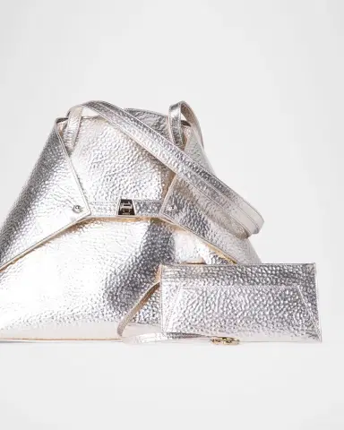 Akris Ai Medium Hammered Shoulder Bag | Thumbnail 3