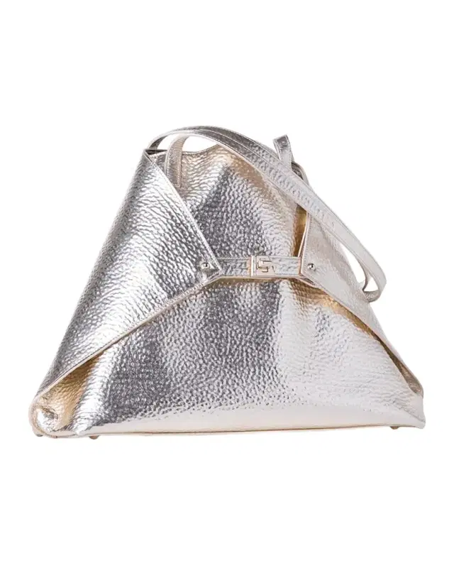 Akris Ai Medium Hammered Shoulder Bag