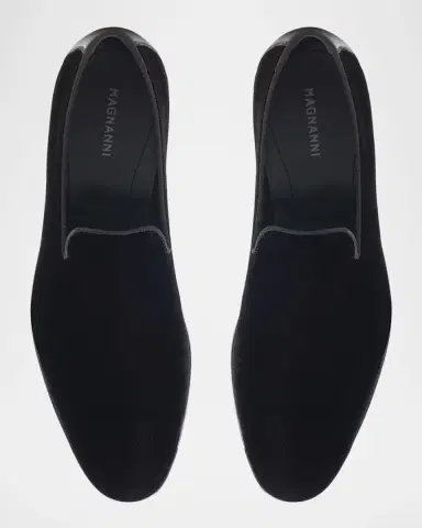 Magnanni Men's Jareth Velvet Venetian Loafers | Thumbnail 4 Magnanni Men's Jareth Velvet Venetian Loafers | Thumbnail 4