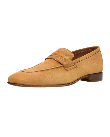 Donald Pliner Men's Jayce Suede Penny Loafers | Thumbnail 1